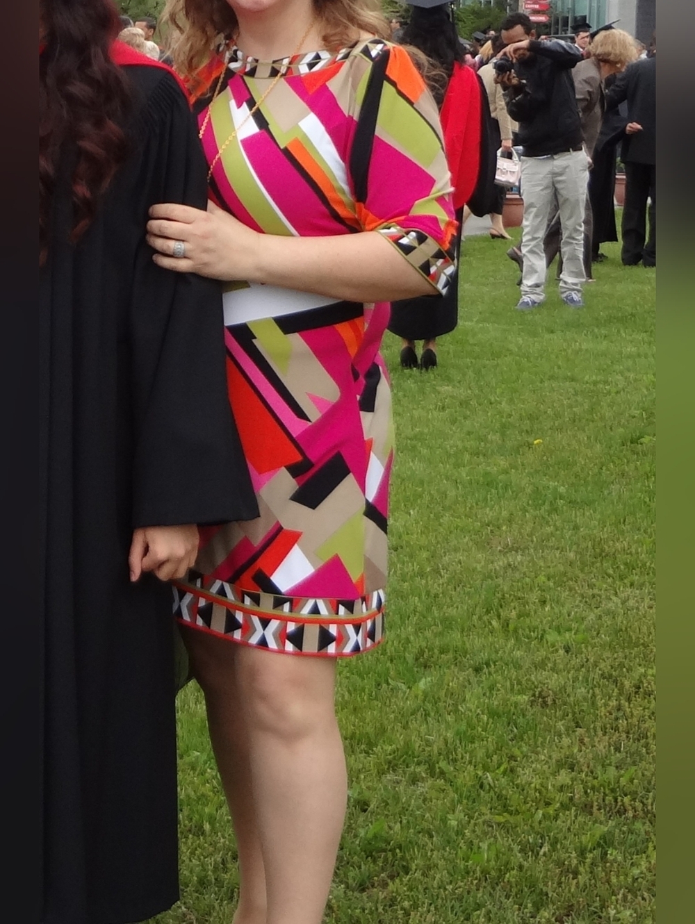 Studio I Colourful Geometric Abstract Dress